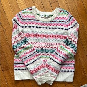 GAP Women's Multicolor Patterned Sweater